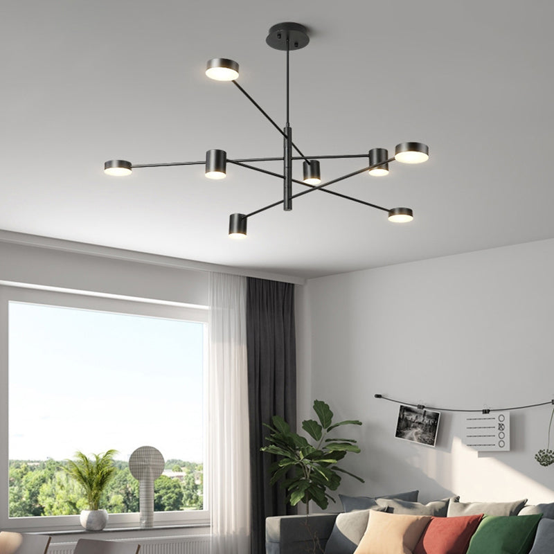 Lampada a sospensione ombreggiata in metallo Stile SEMPLICITÀ LA LADAGGIO PENDANTE LAMO IN NERO