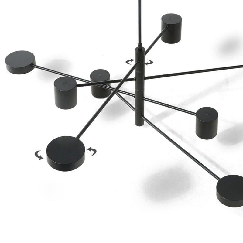 Lampada a sospensione ombreggiata in metallo Stile SEMPLICITÀ LA LADAGGIO PENDANTE LAMO IN NERO