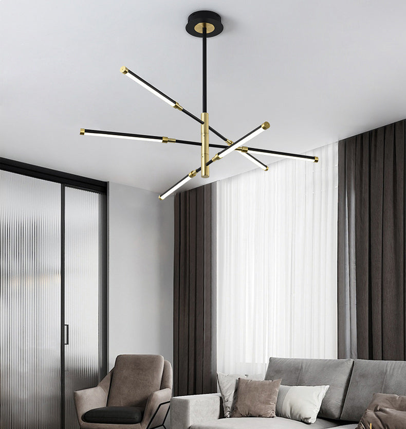 Semplicità lampada lampadina lineare lampada in metallo lampada lampadario a LED