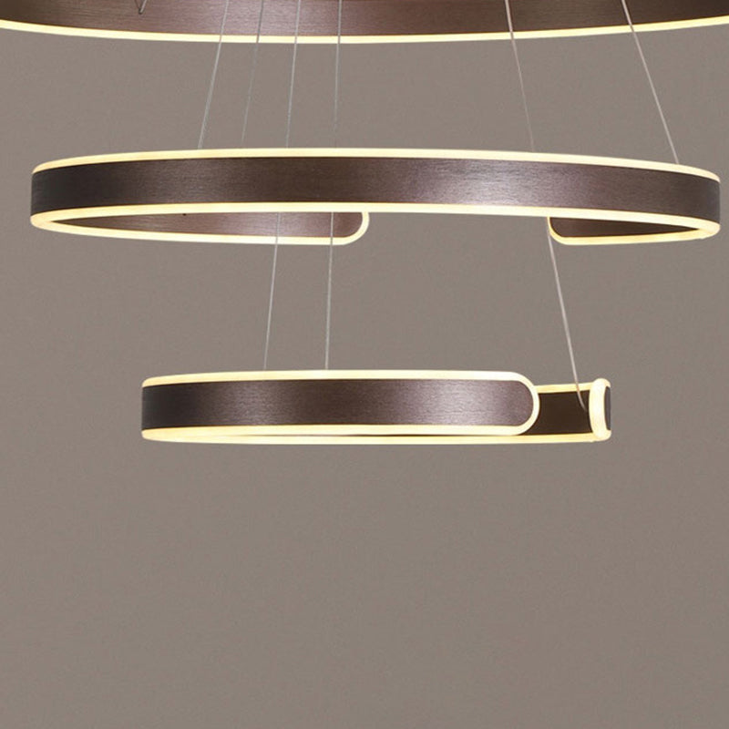 Coffee C landelera en forma de Simplicidad acrílica LED colgante colgante