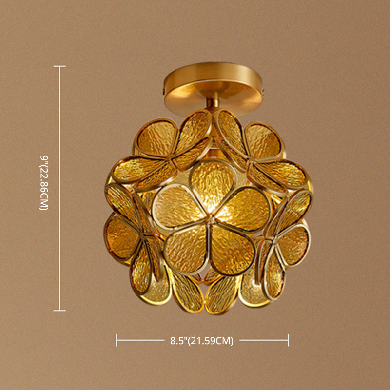 Apparecchi tradizionali a sfioramento a filo a filo con la luce in vetro semifulco di vetro