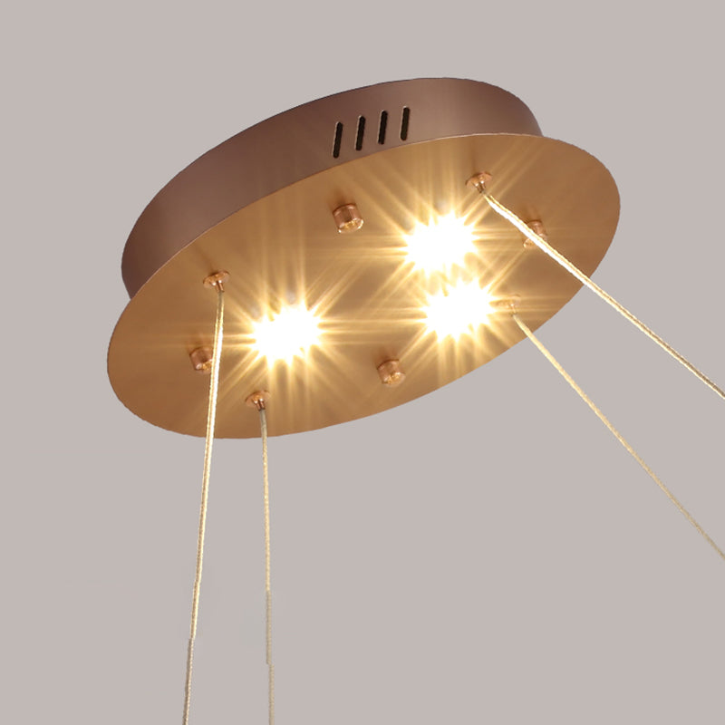 Moderni apparecchi per illuminazione a lampadario spray kit a sospensione acrilica