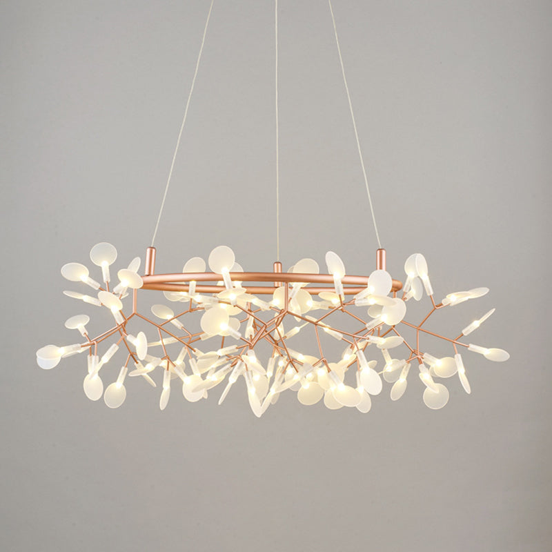 Luz de lámpara de araña de spray moderna kit de luz acrílico de acrílico