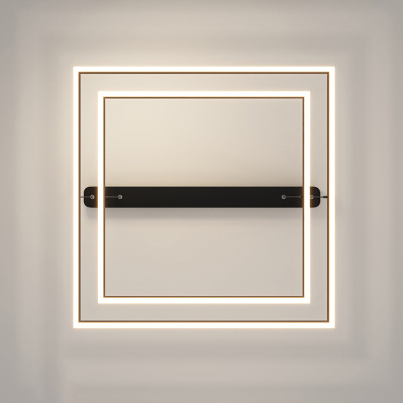 Luz de iluminación colgante cuadrado moderno kit de luz colgante de metal