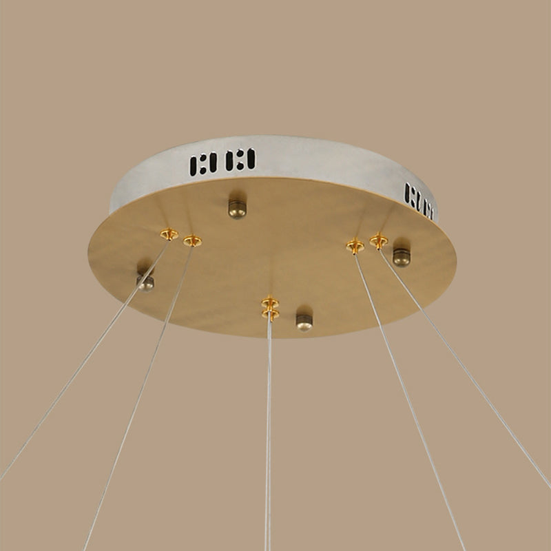 Simplicidad moderna colgando accesorio de luces de techo acrílico de lámpara de múltiples niveles de múltiples niveles para restaurante