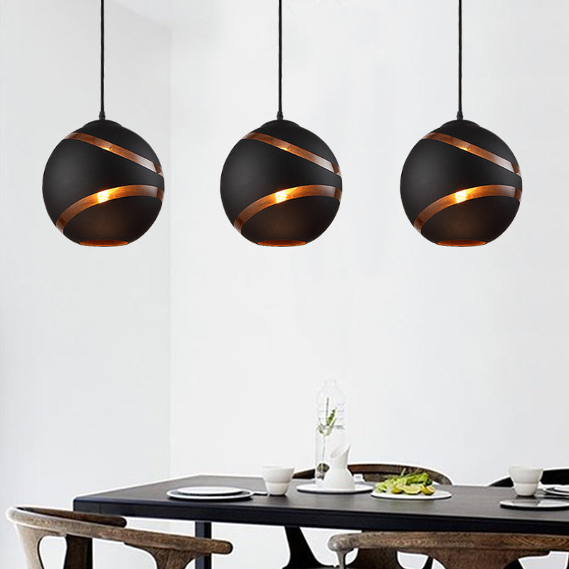 Contemporary Design Globe Hanging Lamp Frosted Glass Shade 1 Light  Pendant Light for Restaurant