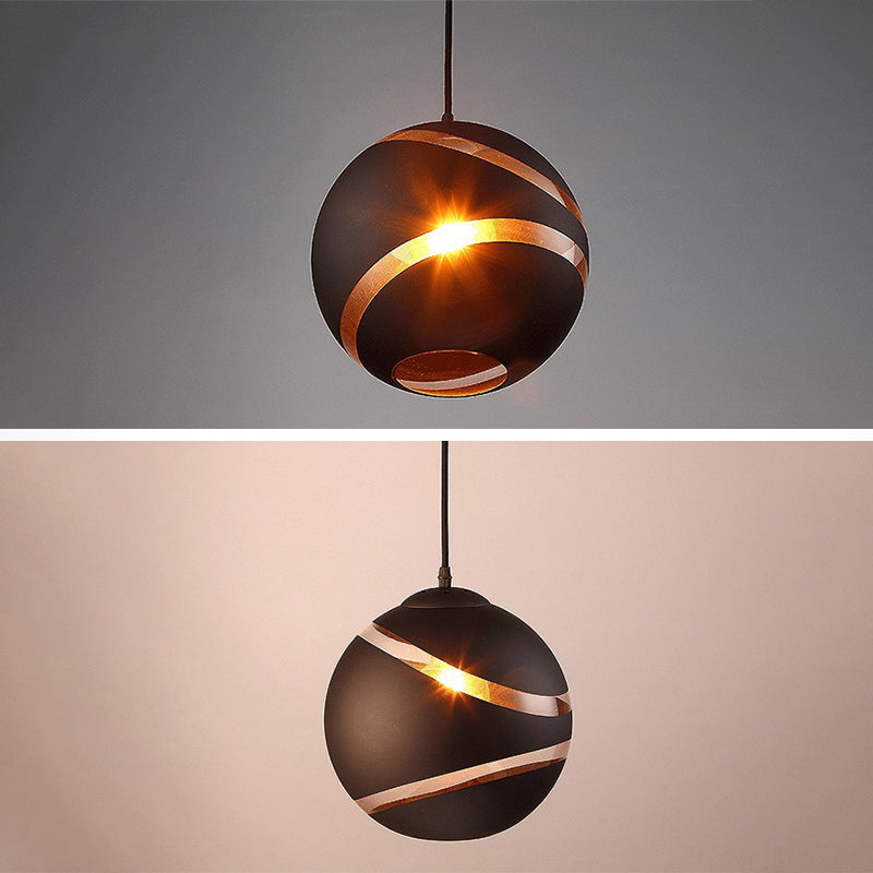 Contemporary Design Globe Hanging Lamp Frosted Glass Shade 1 Light  Pendant Light for Restaurant