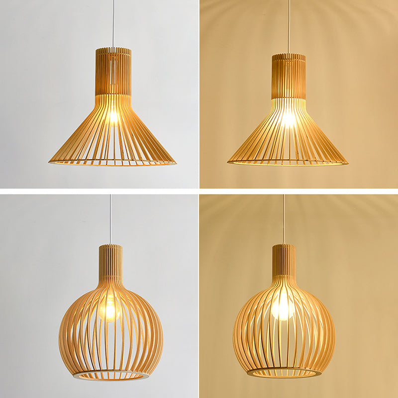 1 plafonnier léger des plafonniers créatifs moderne en bois pour le magasin de vêtements