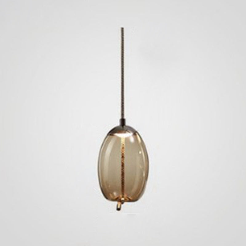 Moderne Deckenheize Licht mit Schattenglas 1 Light Drop Anhänger
