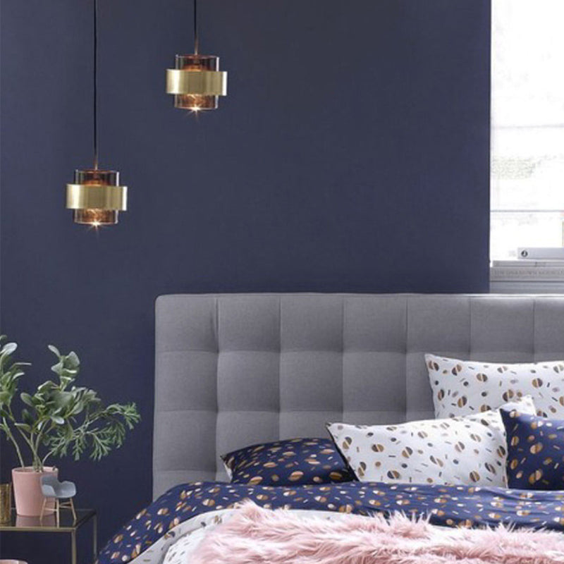 1 éclairage pendentif à cylindre léger moderne simplicité en verre pendant plafond pour restaurant