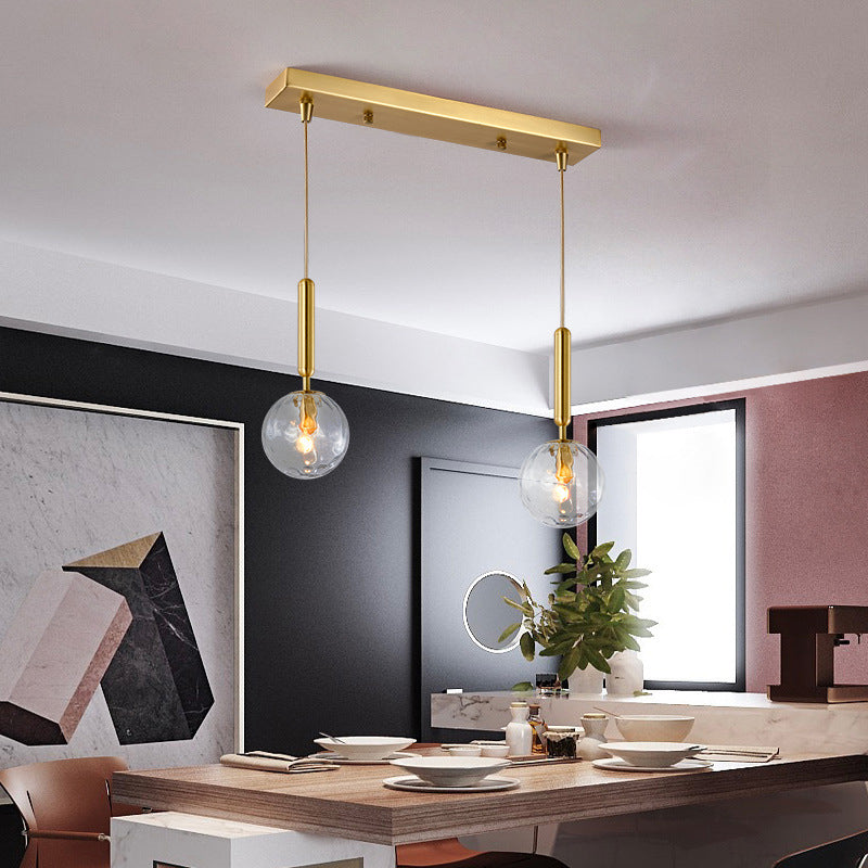 Kogellichtophanging hanger moderne eenvoudige glashanglampen voor restaurant
