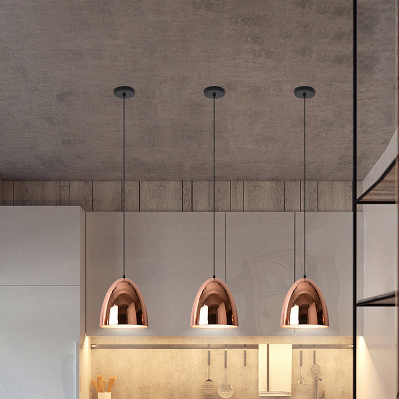 1 Light Hanging Pendant Lights Industrial Style Mirror Glass Pendant Ceiling Lights for Restaurant