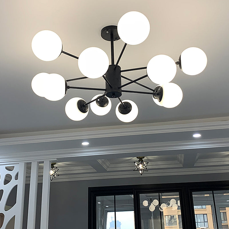 Aparte de iluminación de latón completo de estilo negro