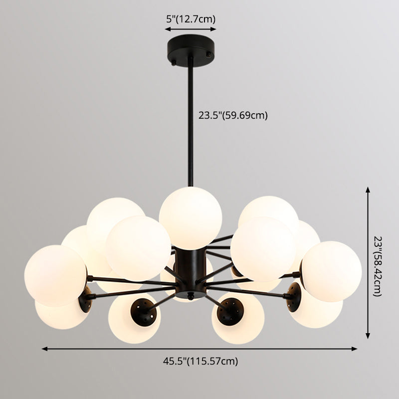 Aparte de iluminación de latón completo de estilo negro