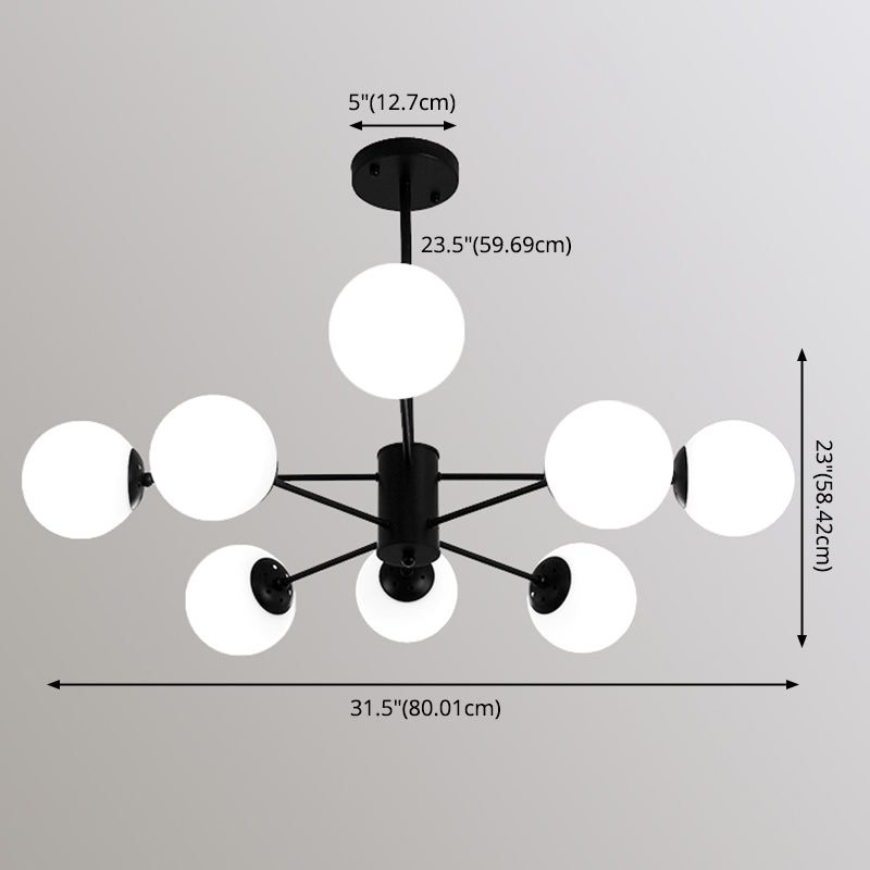 Aparte de iluminación de latón completo de estilo negro