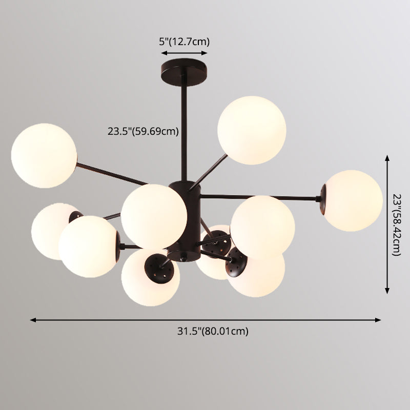 Aparte de iluminación de latón completo de estilo negro