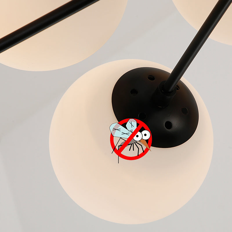 Aparte de iluminación de latón completo de estilo negro