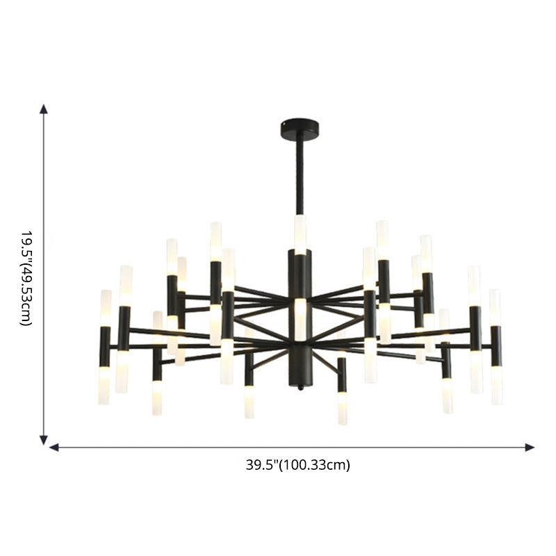 Accesorio de iluminación colgante sombreado de estilo contemporáneo de techo acrílico luz colgante