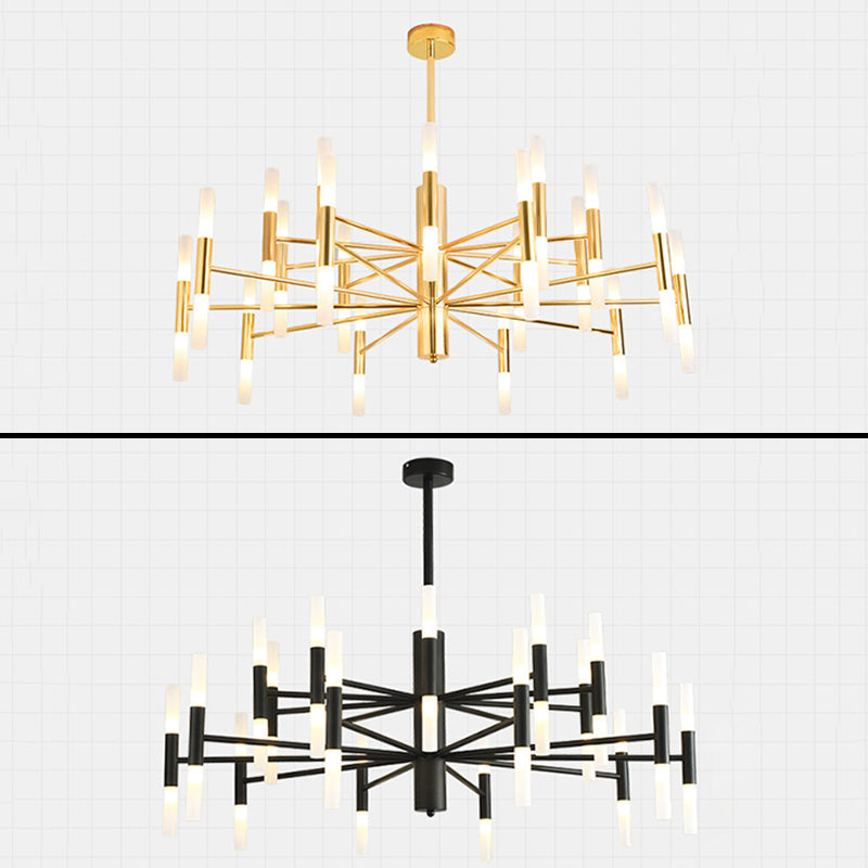 Accesorio de iluminación colgante sombreado de estilo contemporáneo de techo acrílico luz colgante
