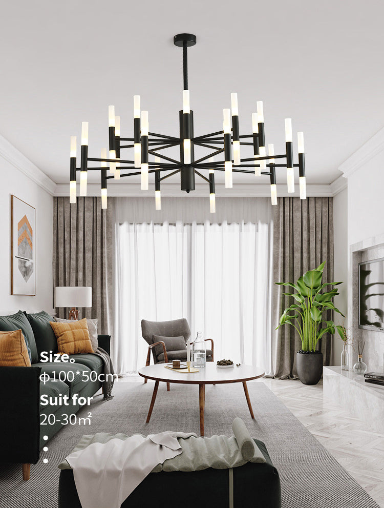 Accesorio de iluminación colgante sombreado de estilo contemporáneo de techo acrílico luz colgante