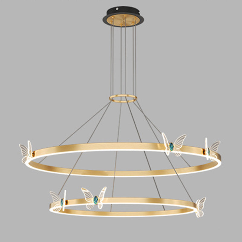 Modern Tiered Pendant Lighting Fixtures Metal Chandelier Lighting