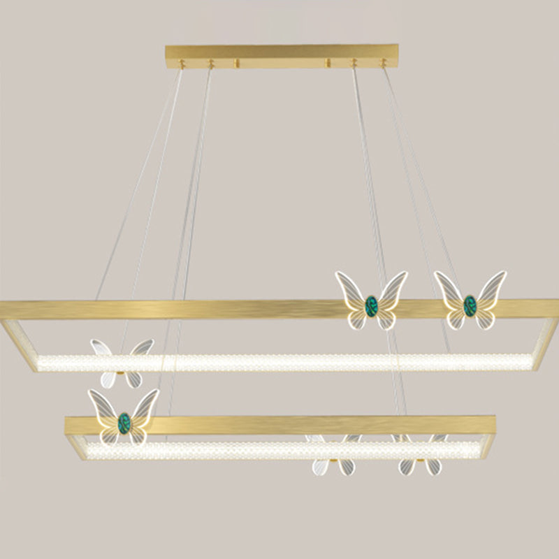 Modern Tiered Pendant Lighting Fixtures Metal Chandelier Lighting