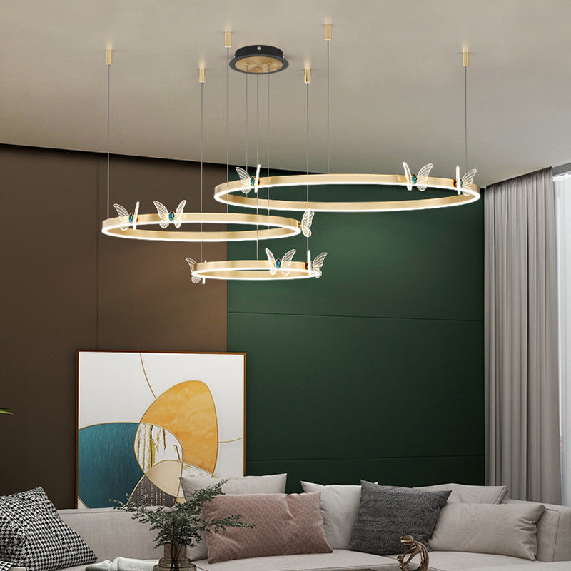 Modern Tiered Pendant Lighting Fixtures Metal Chandelier Lighting