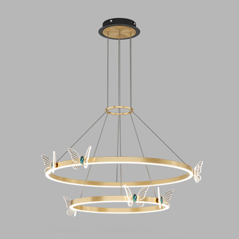 Modern Tiered Pendant Lighting Fixtures Metal Chandelier Lighting