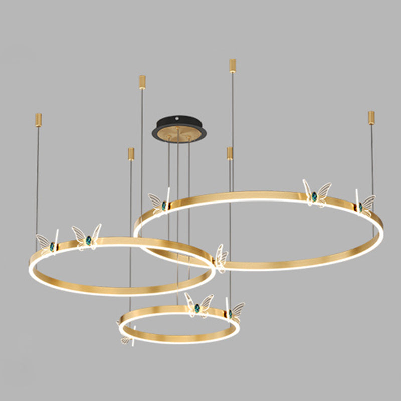 Modern Tiered Pendant Lighting Fixtures Metal Chandelier Lighting