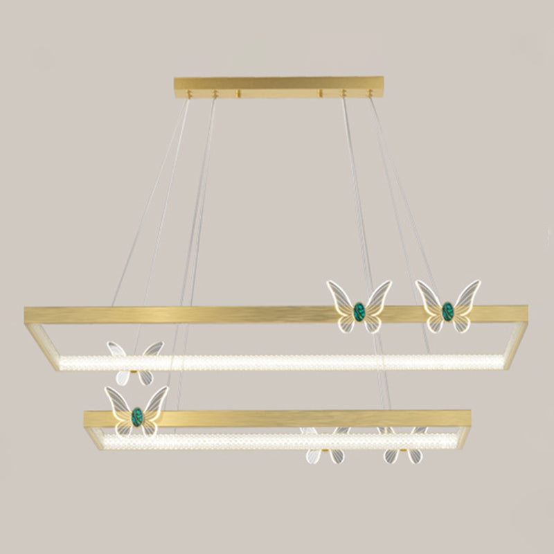 Modern Tiered Pendant Lighting Fixtures Metal Chandelier Lighting