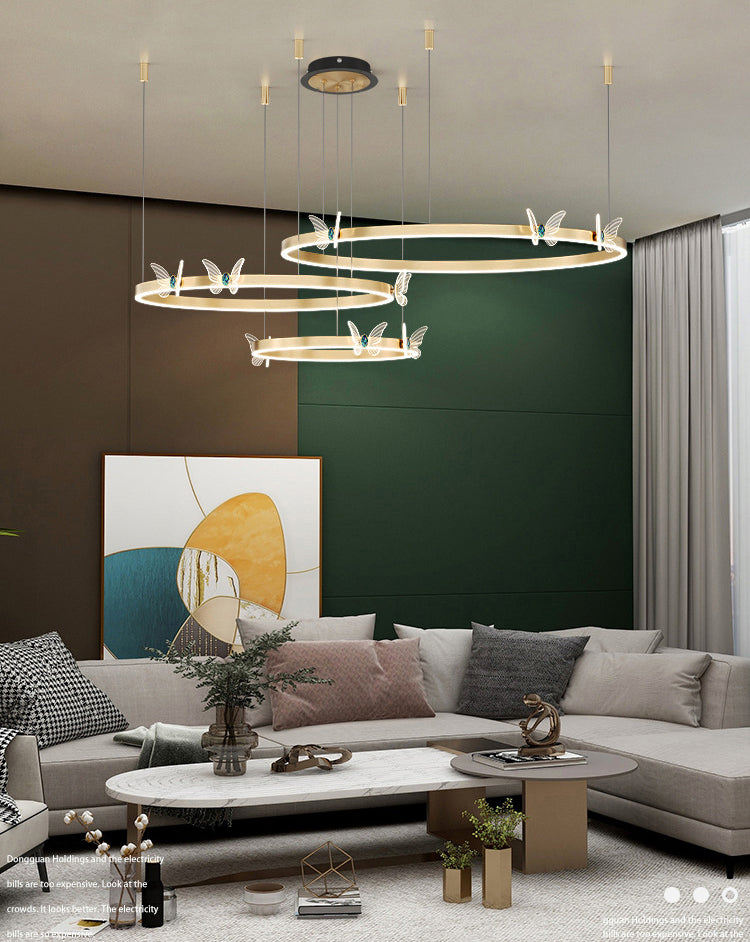 Modern Tiered Pendant Lighting Fixtures Metal Chandelier Lighting