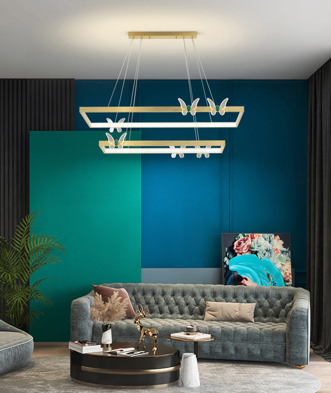 Modern Tiered Pendant Lighting Fixtures Metal Chandelier Lighting