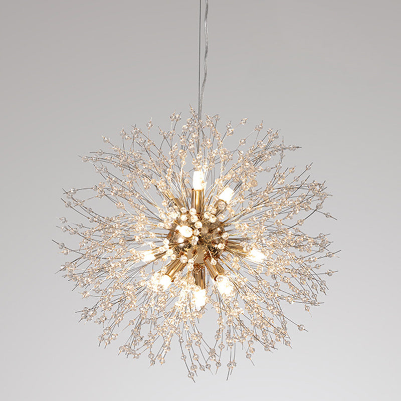 Moderne Spray Hanging Pendell Lichtkristall Anhängerbeleuchtung