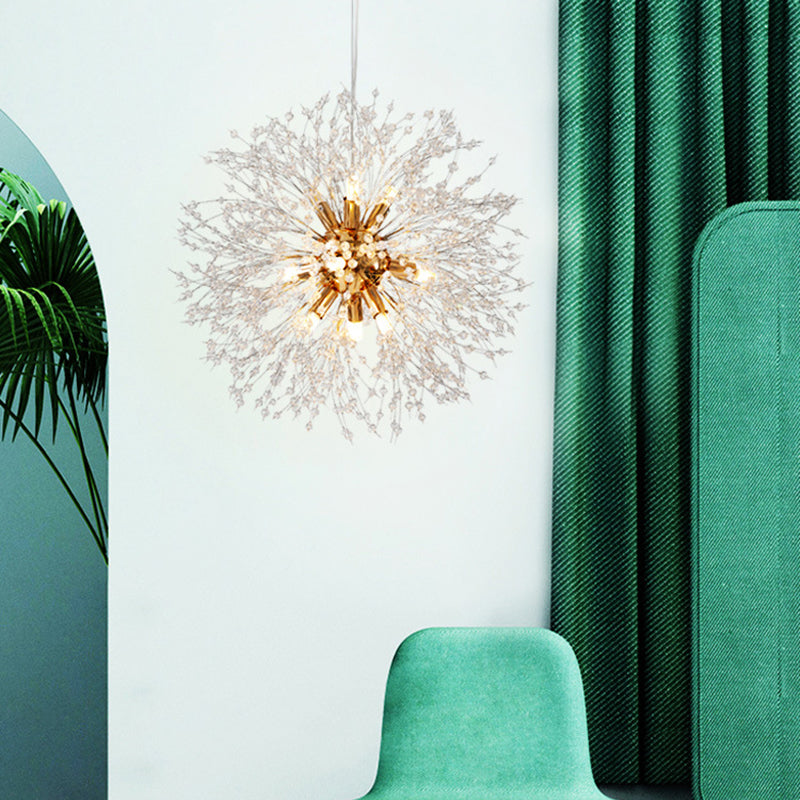 Moderne Spray Hanging Pendell Lichtkristall Anhängerbeleuchtung