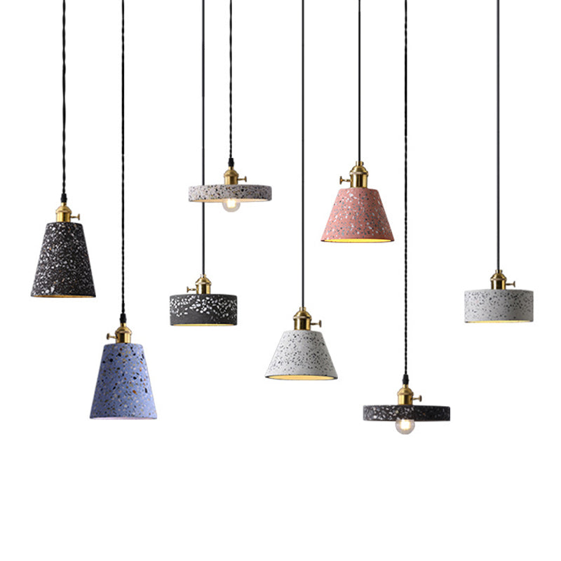 Plafonds pendentif en pierre avec une teinte moderne 1 pendentif lumineux