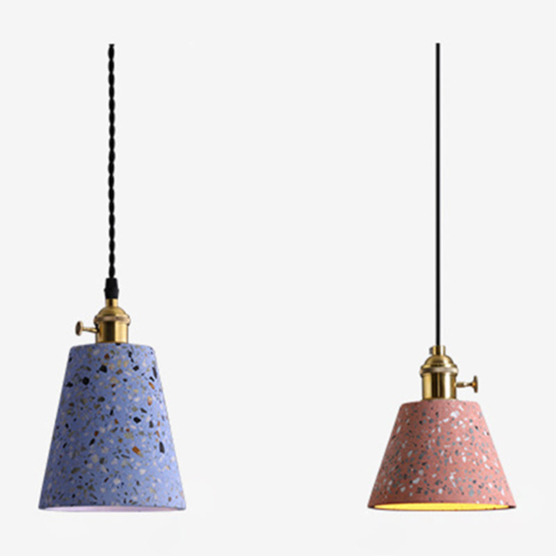 Plafonds pendentif en pierre avec une teinte moderne 1 pendentif lumineux