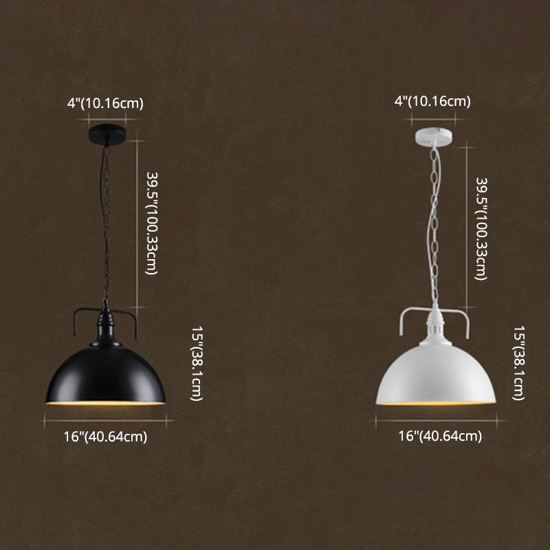 Swivel Joint Pendant Light Industrial Nautical 1 Light Metal Bowl Farmhouse Hanging Lights