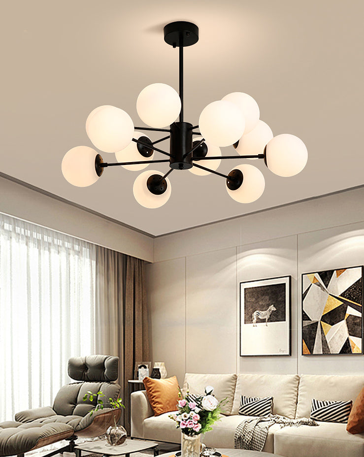 Aparte de iluminación de latón completo de estilo negro