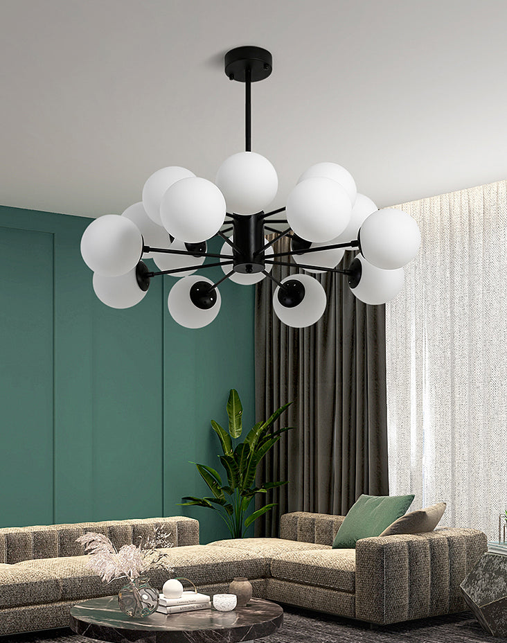 Aparte de iluminación de latón completo de estilo negro