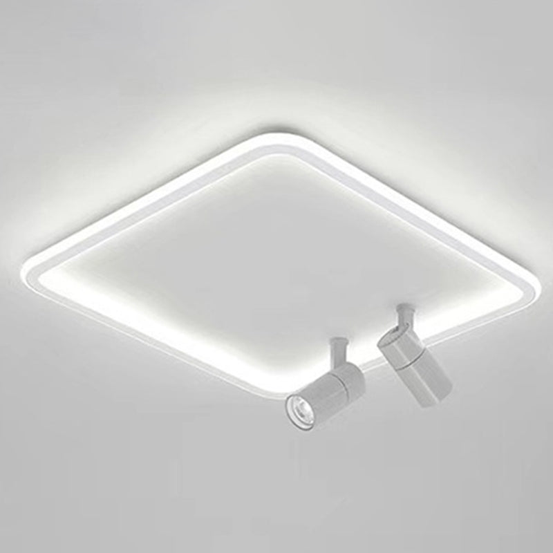 Luce a fiuto a LED a LED ACRILICO quadrato in moderna lampada in alluminio in stile conciso a filo per camera da letto