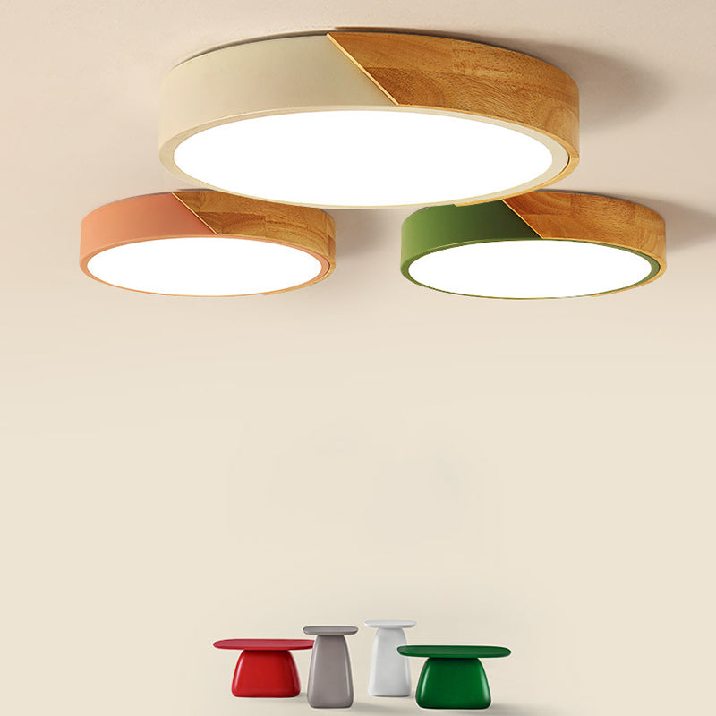 Circular Flush Mount Light Fixtures Modern Acrylic Flush Mount Lamp