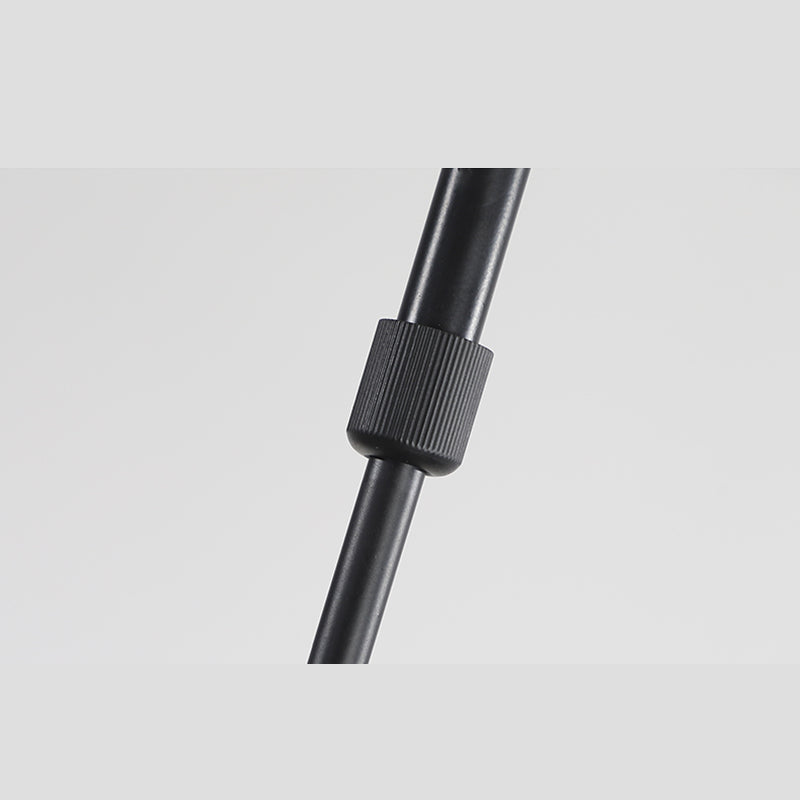 Accesorio de iluminación colgante de círculo acrílico Estilo moderno LED Black Hanging Chandelier