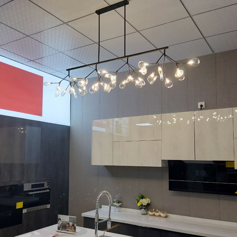 Candelera de acrílico acrílico ligero de techo de techo de aerosol moderno