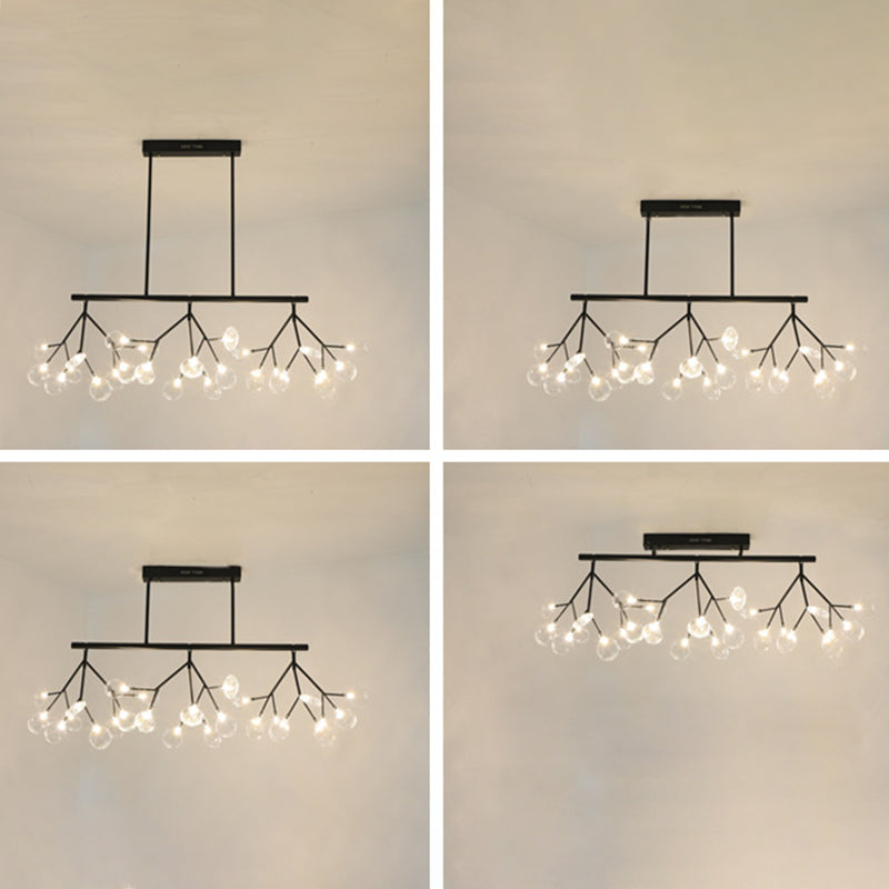 Candelera de acrílico acrílico ligero de techo de techo de aerosol moderno