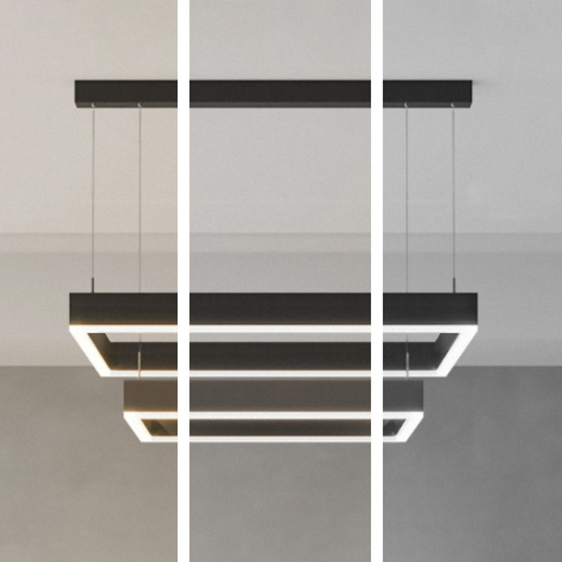 Simplicità Apparecchio di illuminazione a sospensione quadrata ACRILICA APPEGGIAMENTO APPEGGIAMENTO PER IL RISTORANTE