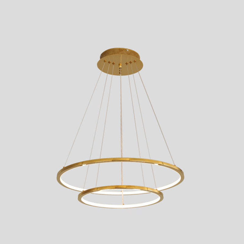 Luces colgantes colgantes de múltiples anillos