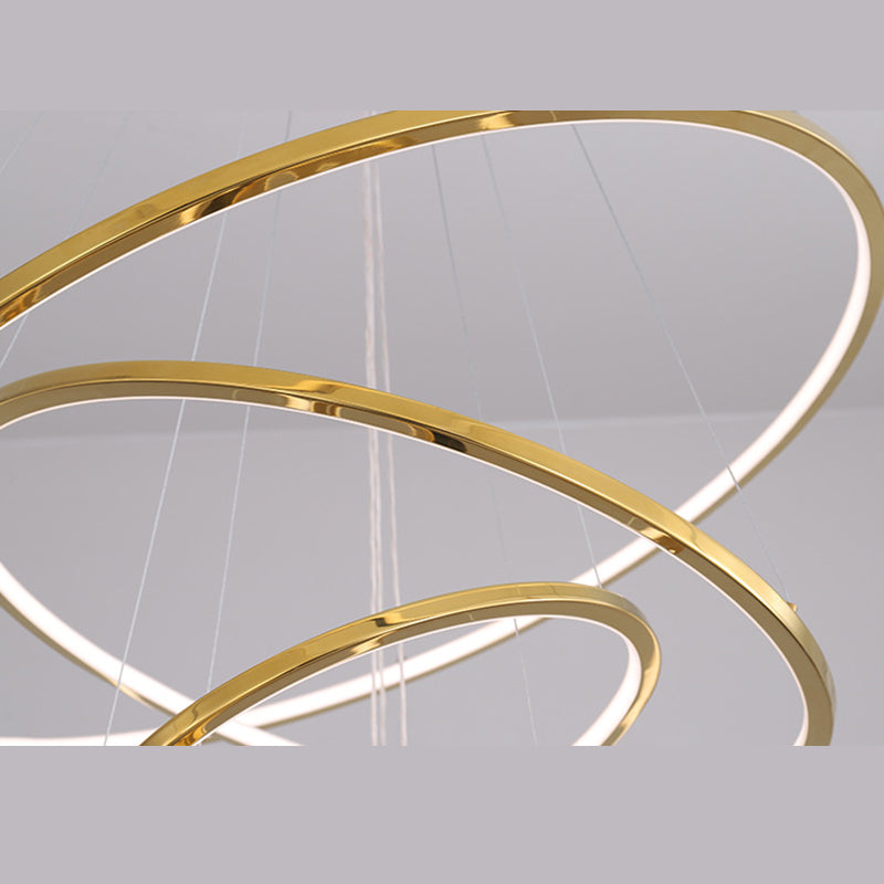 Luces colgantes colgantes de múltiples anillos