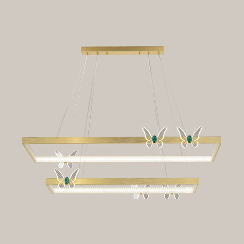 Modern Orbicular Ceiling Pendant Light Metal Hanging Lamp Kit