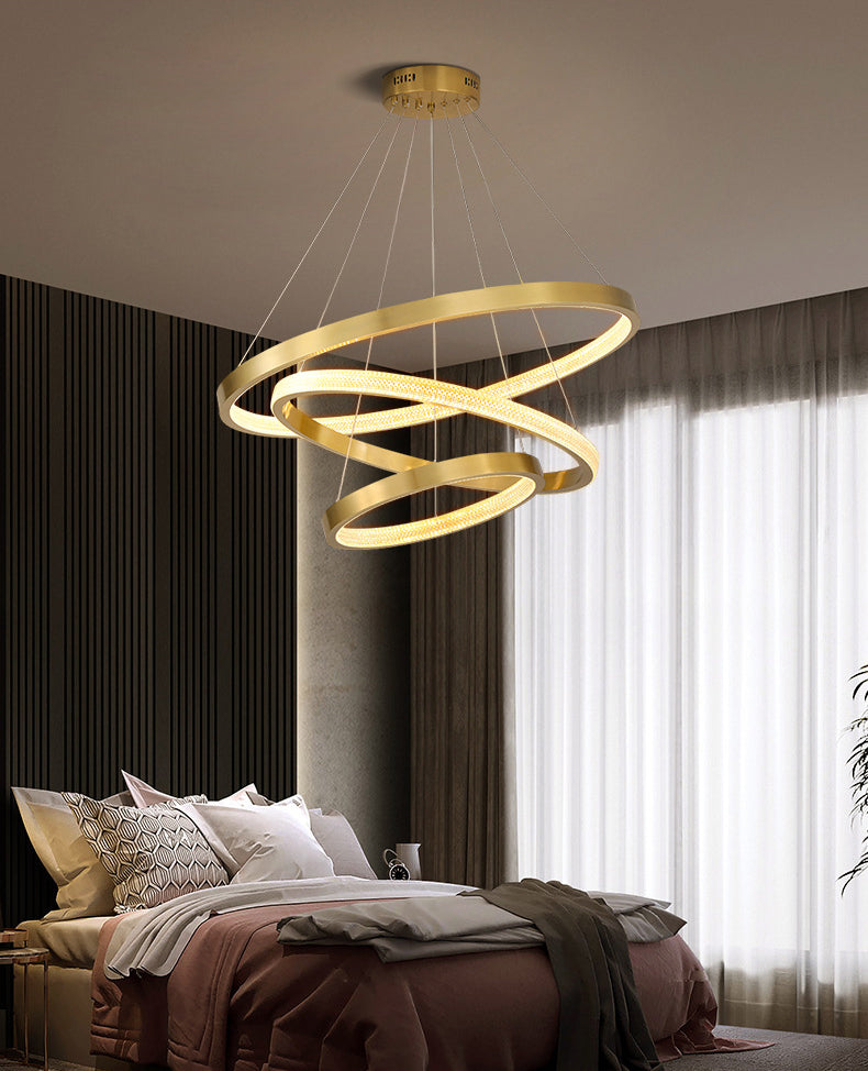 Simplicity Multi-Layer Suspended Lighting Fixture Acrylic Hanging Ceiling Fixture for Restaurant