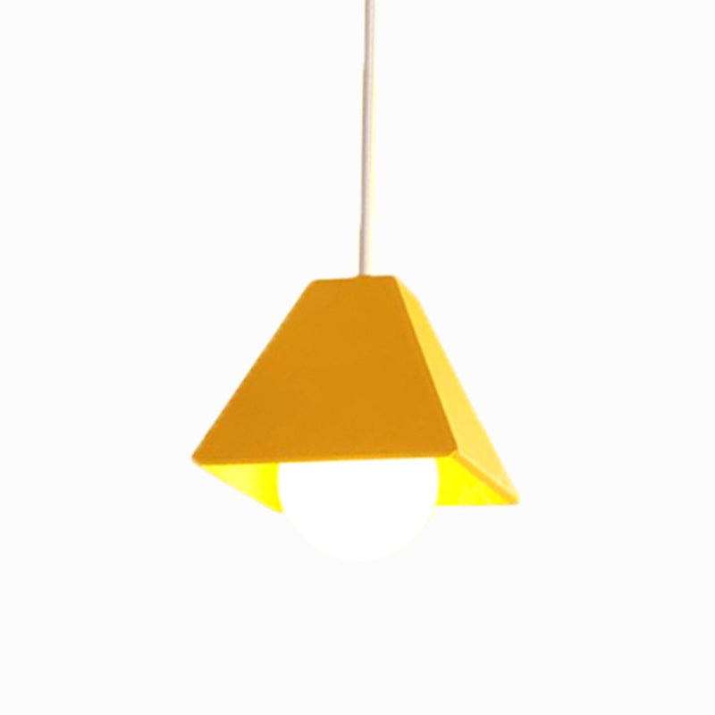 6.7 Inches Wide Macaroon Style Mini Pendant Light Contemporary Simplicity Colorful Hanging Light for Bar Restaurant